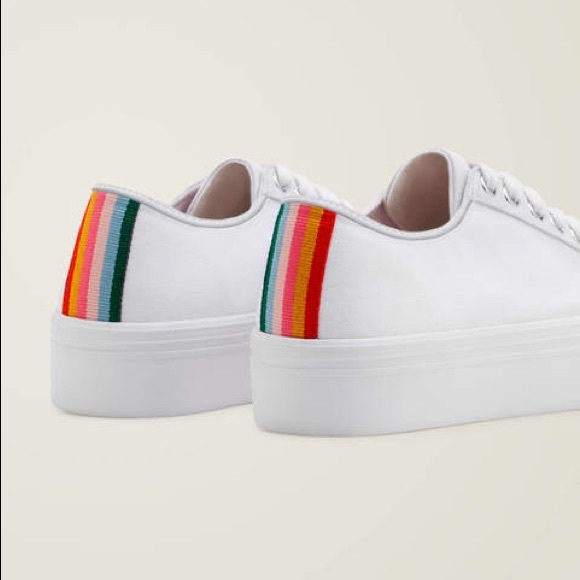 Boden Shoes - Boden Flatform Sneakers White Size 8 1/2 (40)